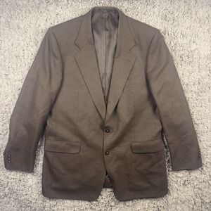 Dario Di Napoli Mini Houndstooth Check 100% Wool Men's Blazer Jacket 46 XL